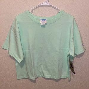 Champion Oversized Crop Top- Mint Green